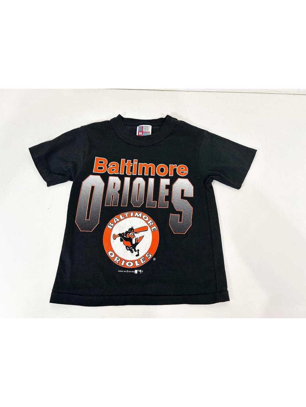 Orioles T Shirt Single Stitch Baseball Tee Baby Toddler Kids 1990s MLB Small 6 8